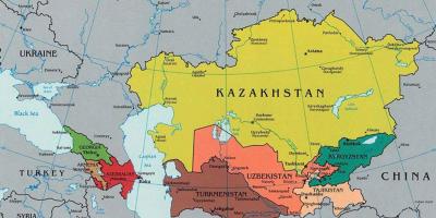 Mapi Kazahstanu u okruženju